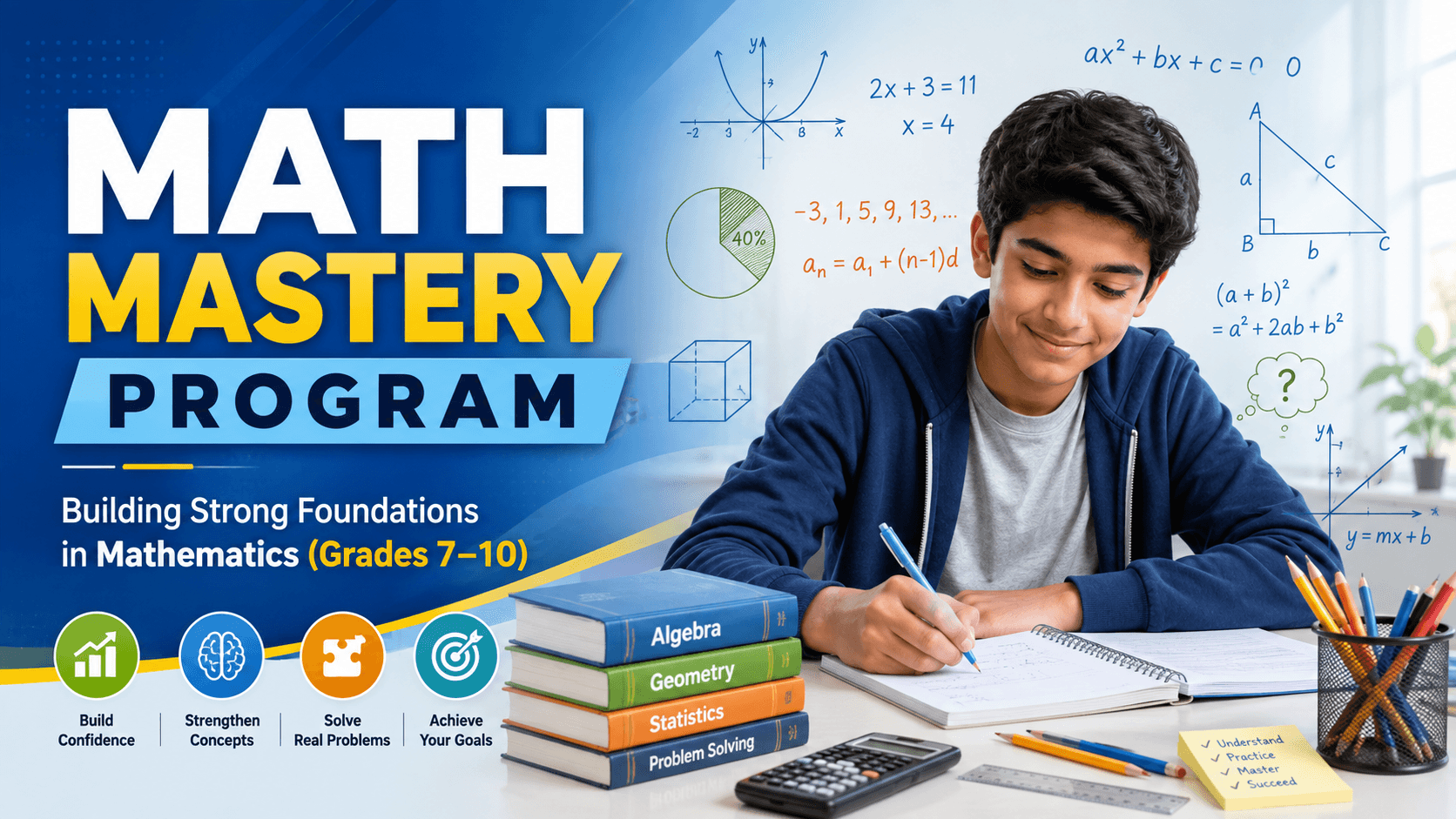 Math Mastery Program: Building Strong Foundations in Mathematics (Grades 7–10)