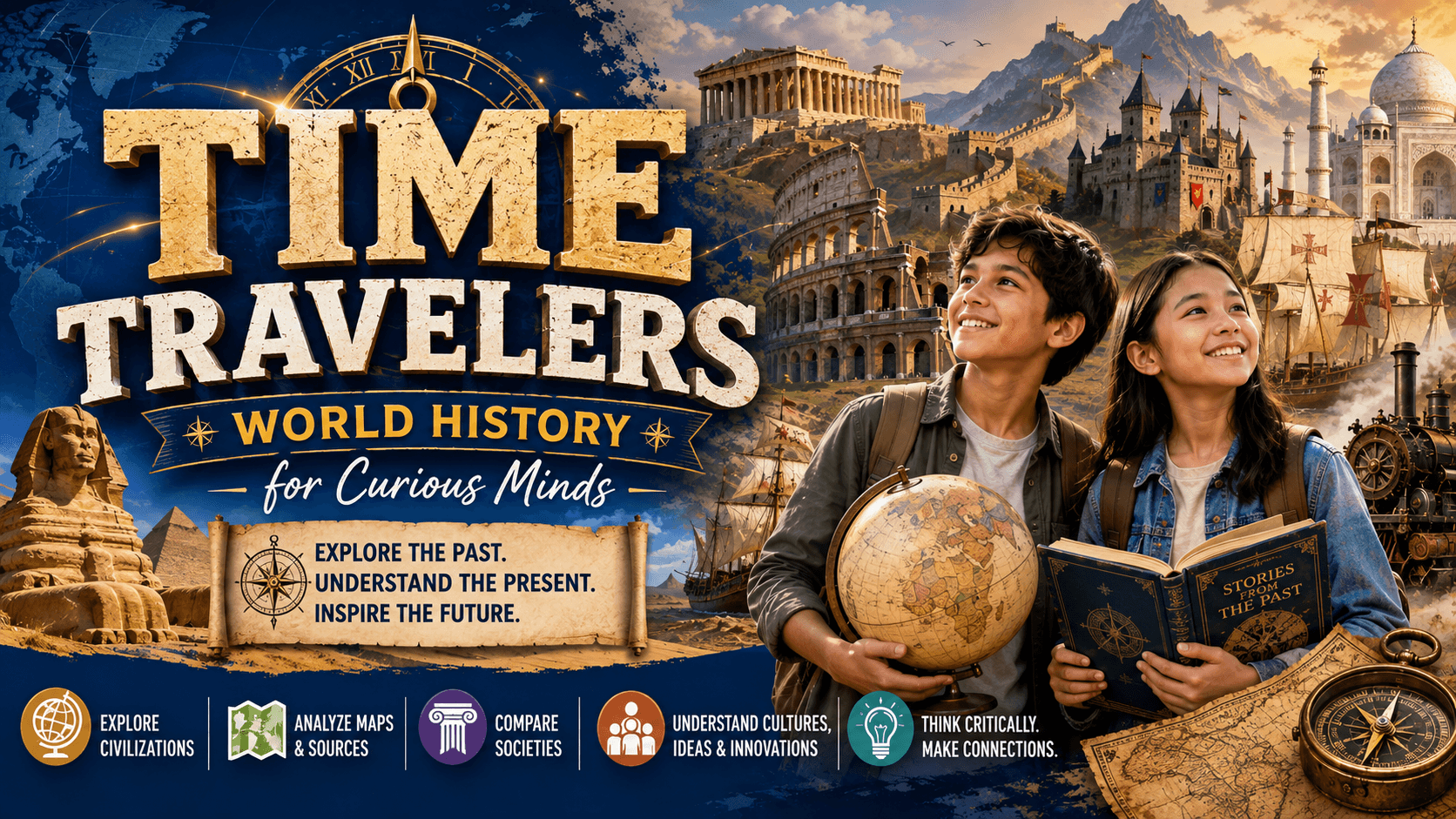 Time Travelers World History for Curious Minds