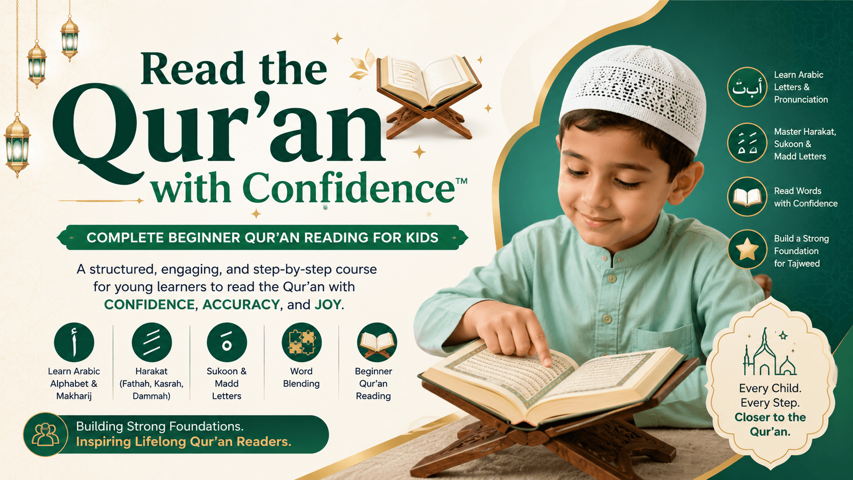 Read the Qur'an with Confidence – Complete Beginner Qur'an Reading for Kids