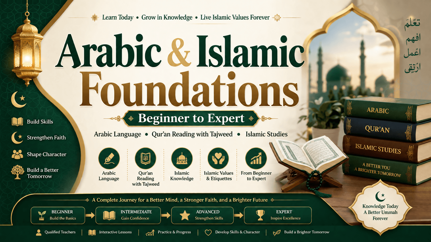 Arabic & Islamic Foundations: Beginner to Expert