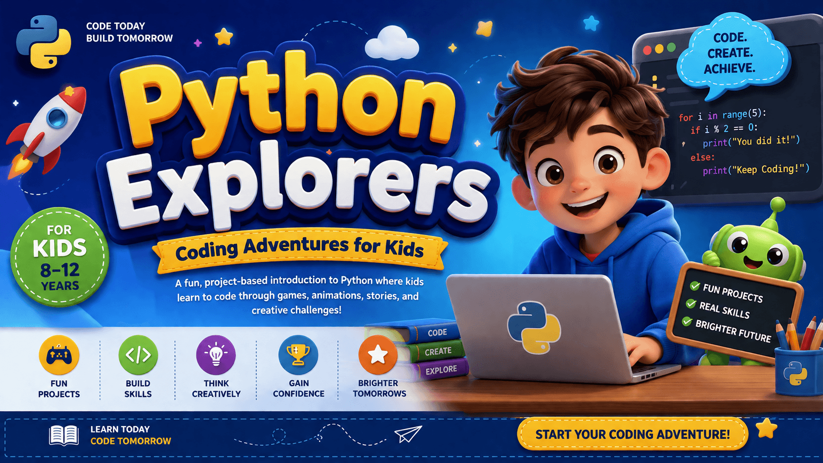 Python Explorers: Coding Adventures for Kids