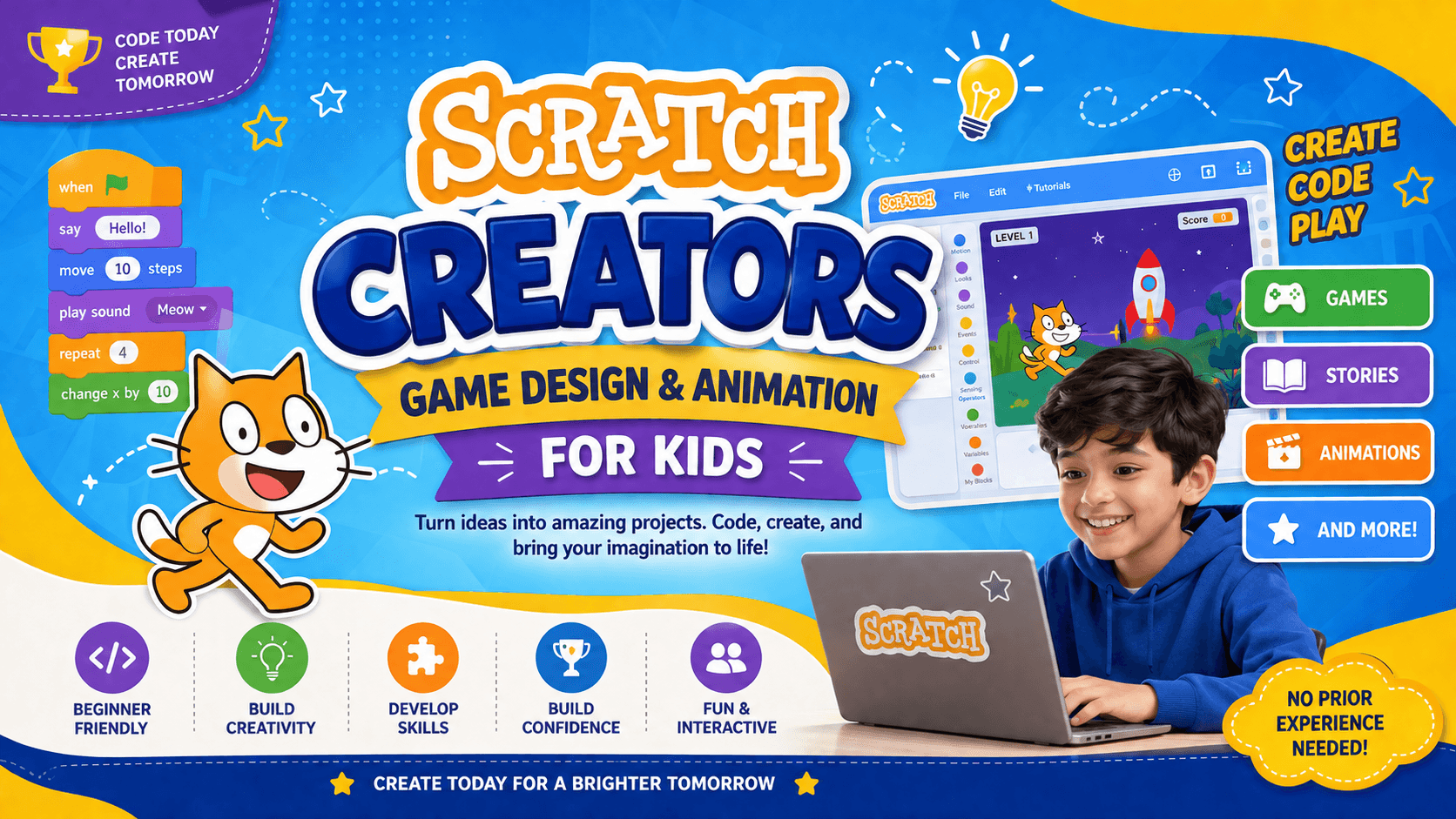 Scratch Creators: Game Design & Animation for Kids
