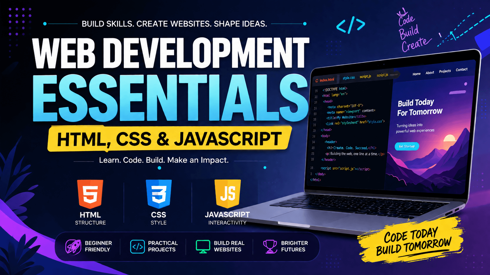 Web Development Essentials: HTML, CSS & JavaScript