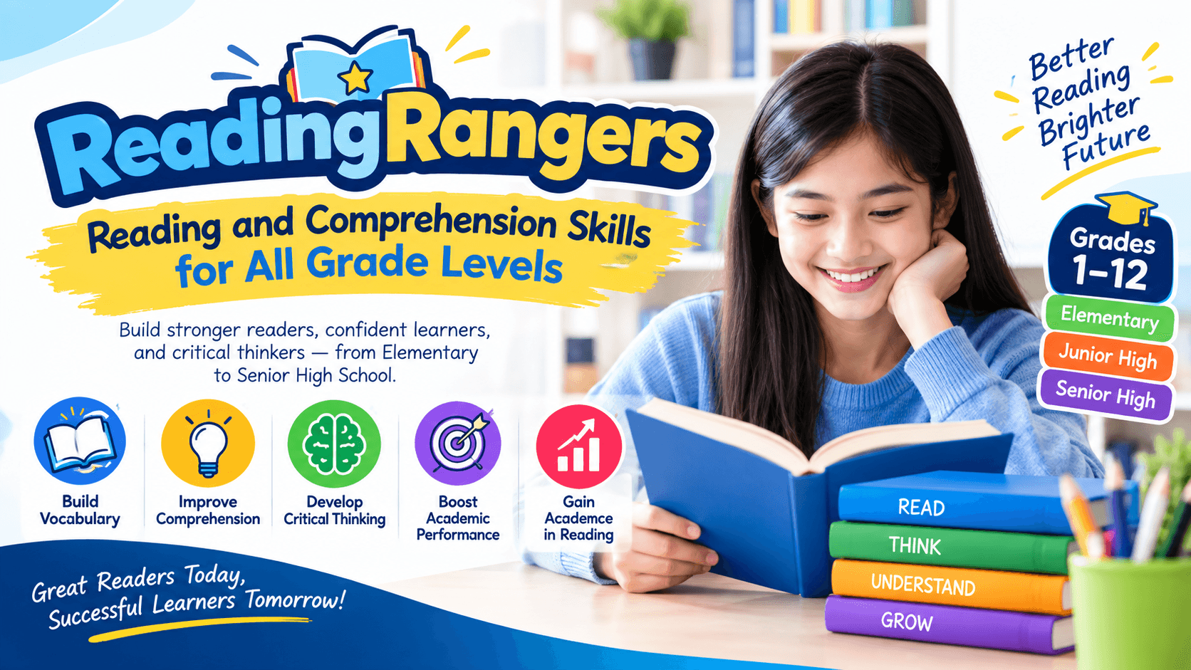 ReadingRangers: Reading and Comprehension Skills for All Grade Levels