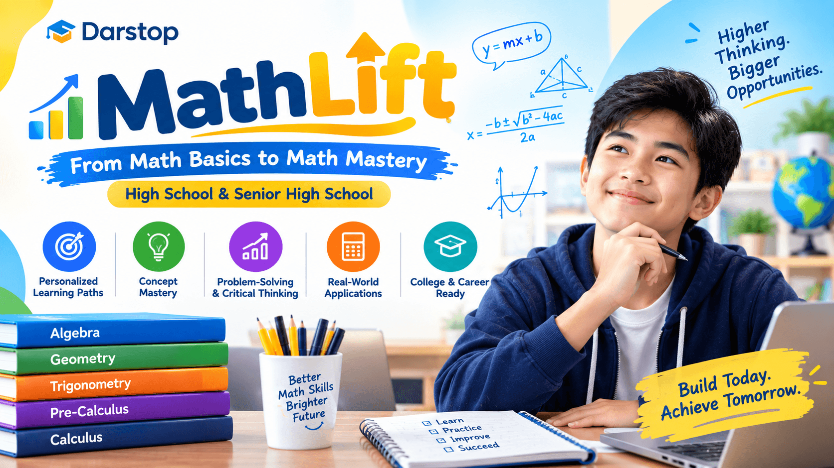 MathLift: From Math Basics to Math Mastery — High School & Senior High School