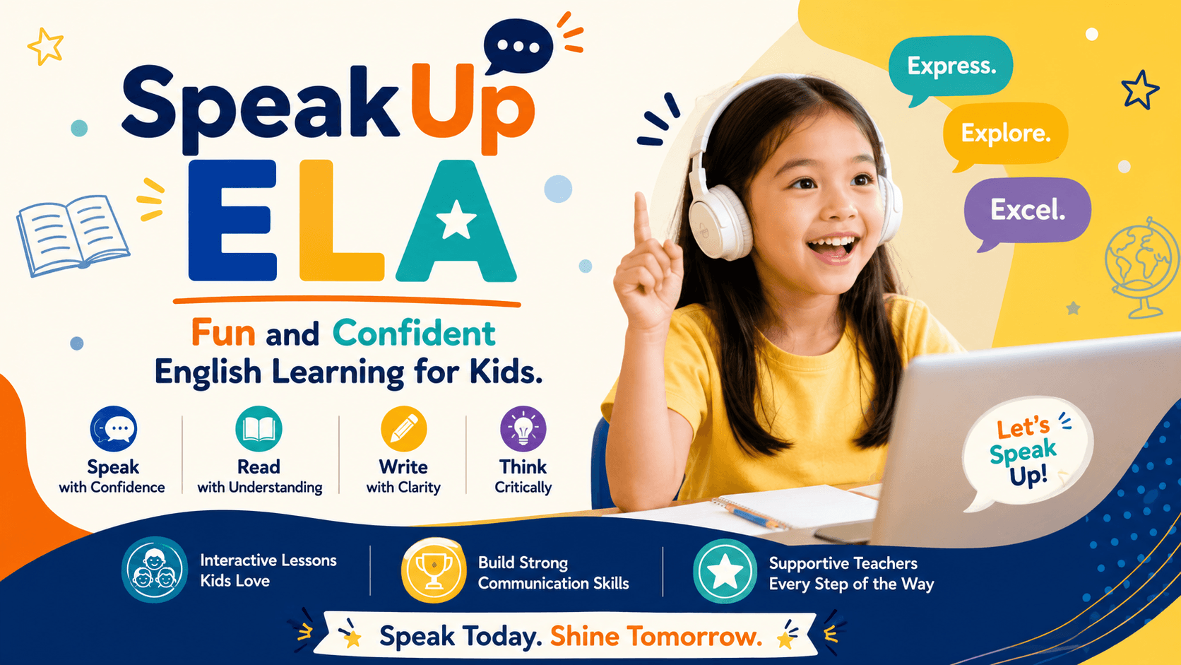 SpeakUp ELA – Fun and Confident English Learning for Kids