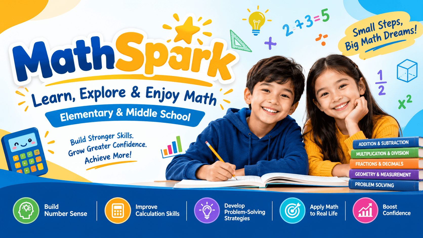 MathSpark: Learn, Explore & Enjoy Math — Elementary & Middle School