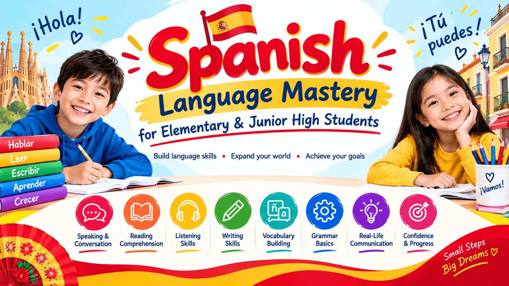 Spanish Language Mastery for Elementary & Junior High Students