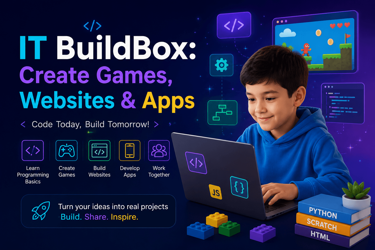 IT BuildBox: Create Games, Websites & Apps