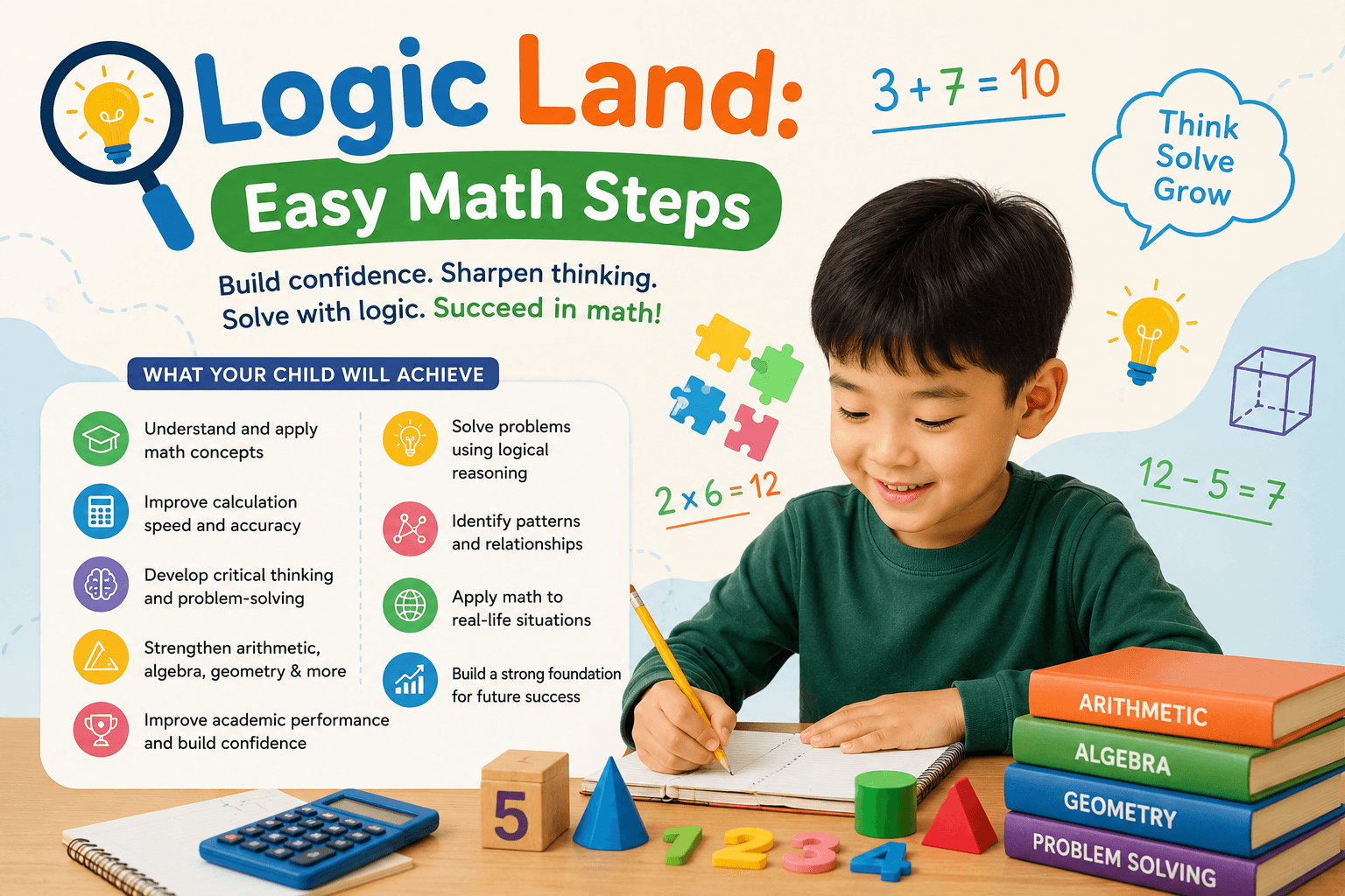 Logic Land: Easy Math Steps