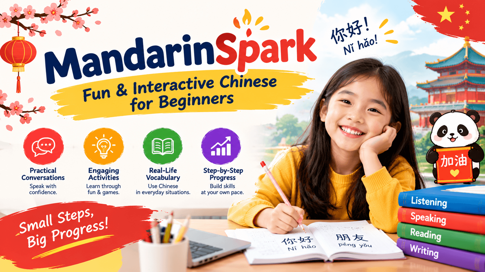 MandarinSpark: Fun & Interactive Chinese for Beginners