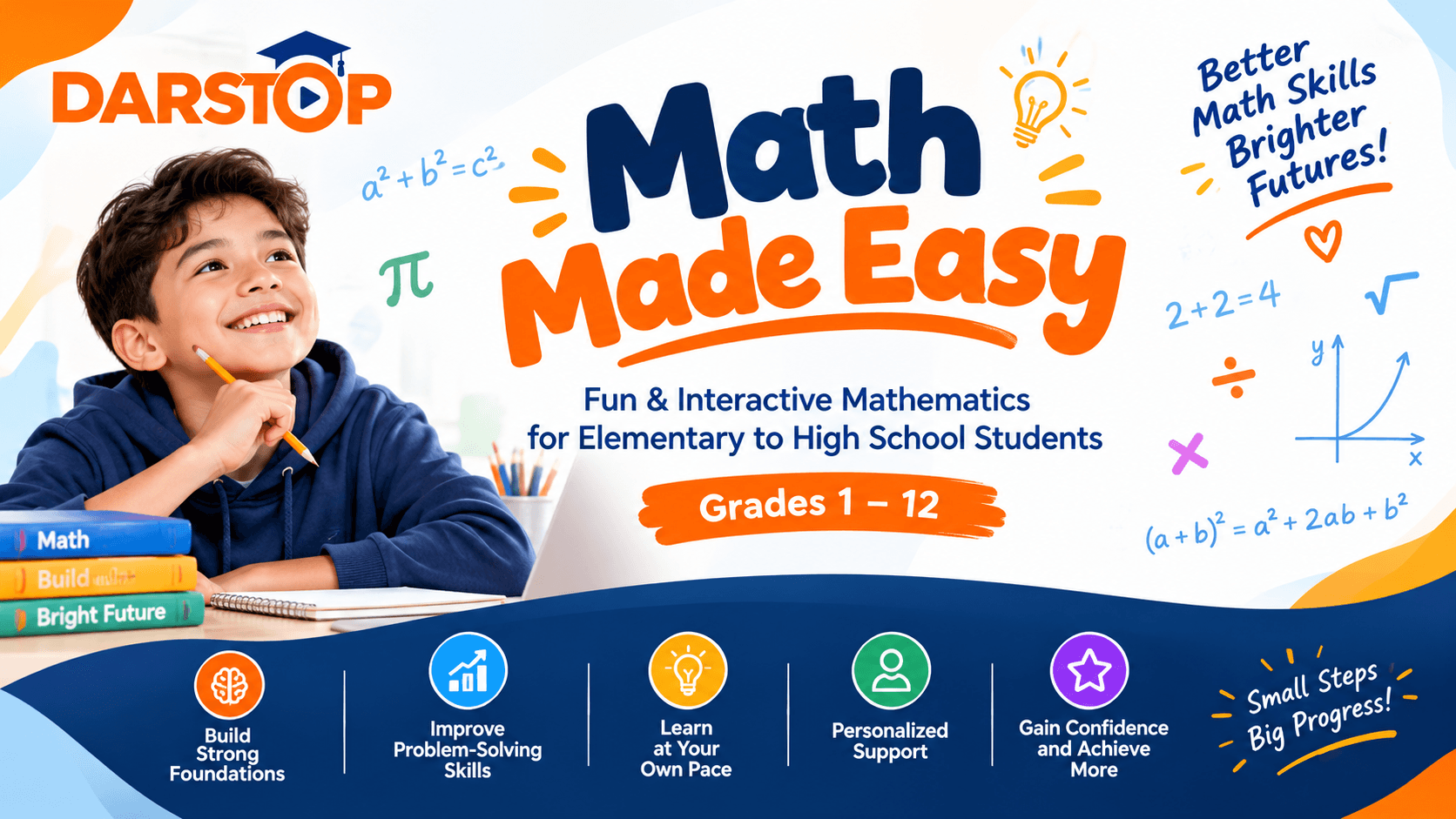 Math Made Easy: Fun & Interactive Mathematics for Elementary to High School Students
