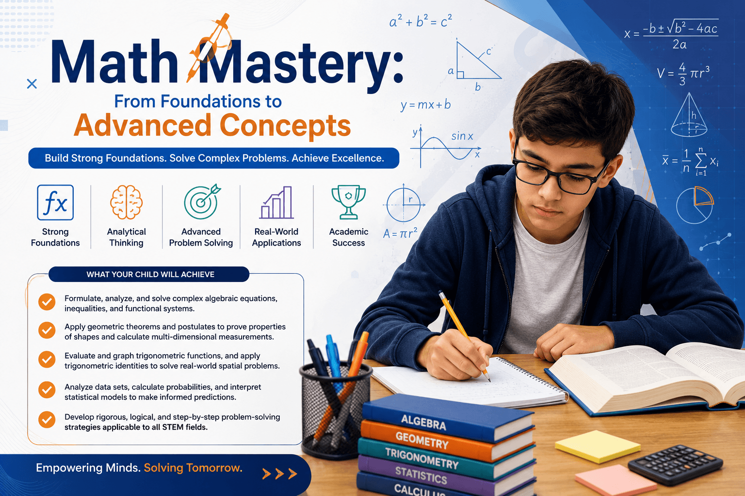 Math Mastery: From Foundations to Advanced Concepts