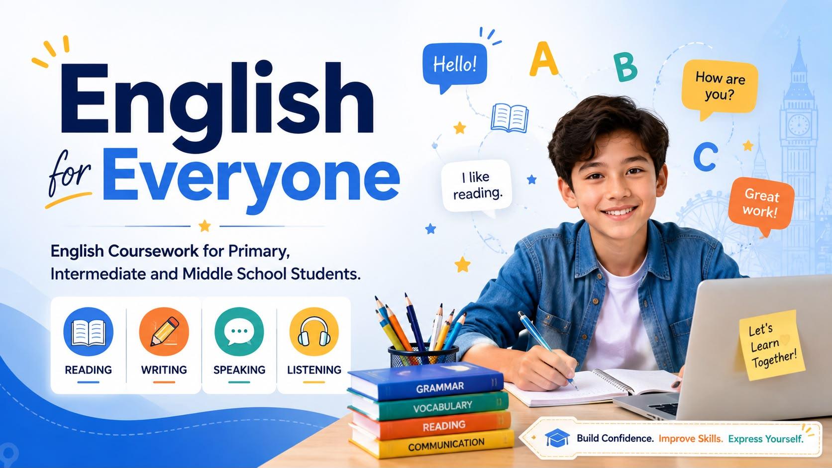 English for Everyone: English Coursework for Primary, Intermediate 			and  Middle School Students