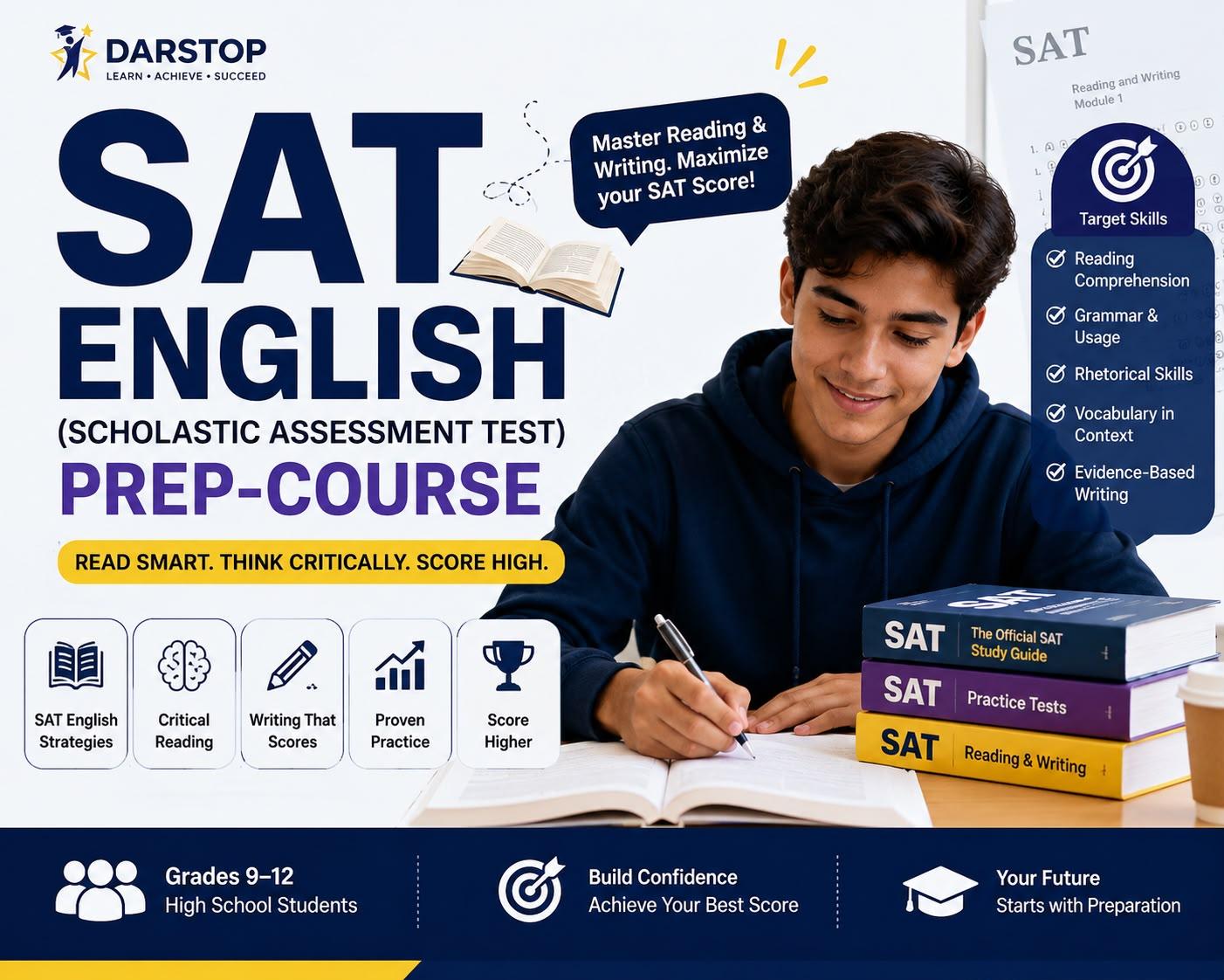 SAT English (Scholastic Assessment Test) Prep-Course