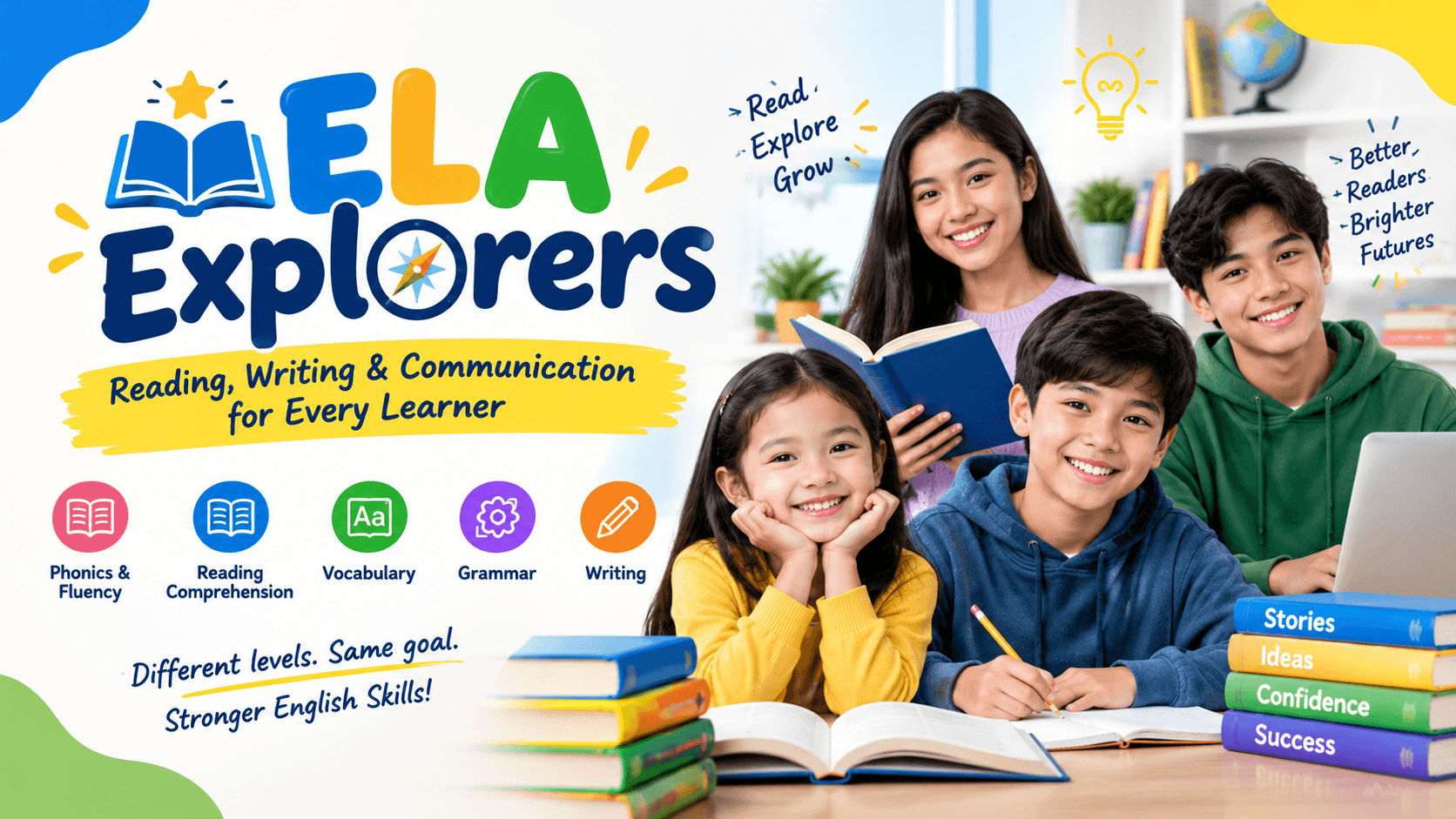 ELA Explorers: Reading, Writing & Communication for Every Learner