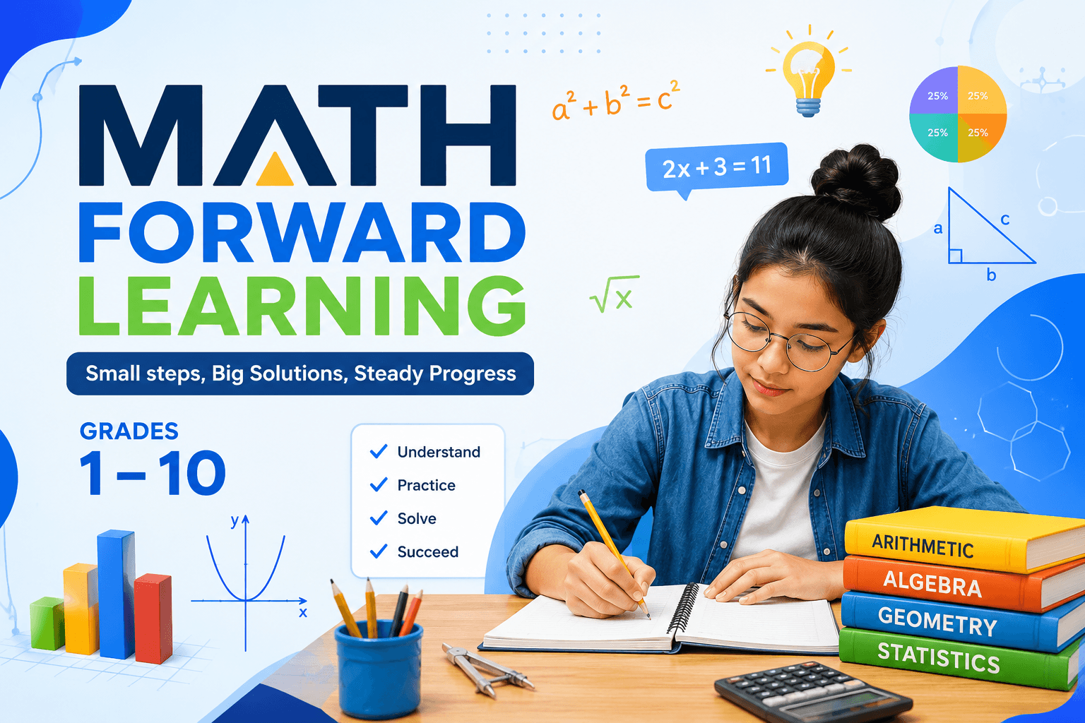 Math Forward Learning: Small steps, Big Solutions, Steady Progress
