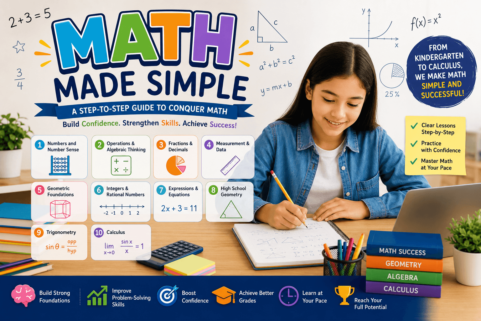 Math Made Simple: A Step-to-Step Guide to Conquer Math